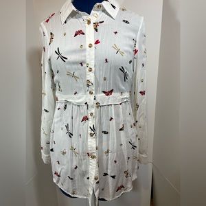 Insect Print Blouse